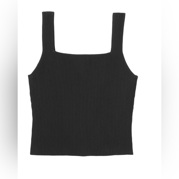 Black Ribbed Tank - Picture 2 of 4